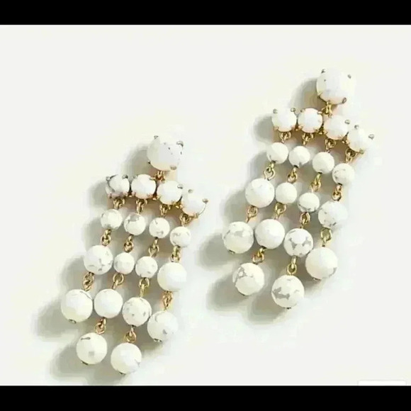 J Crew Candy Dot Chandelier Earrings - Picture 1 of 2